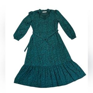 Rebecca Minkoff Floral Green Maxi Dress